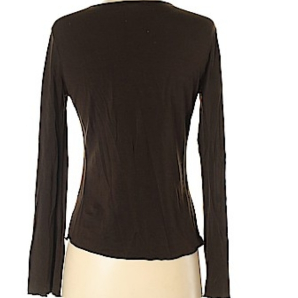 J. Crew brown v-neck - Picture 2 of 2